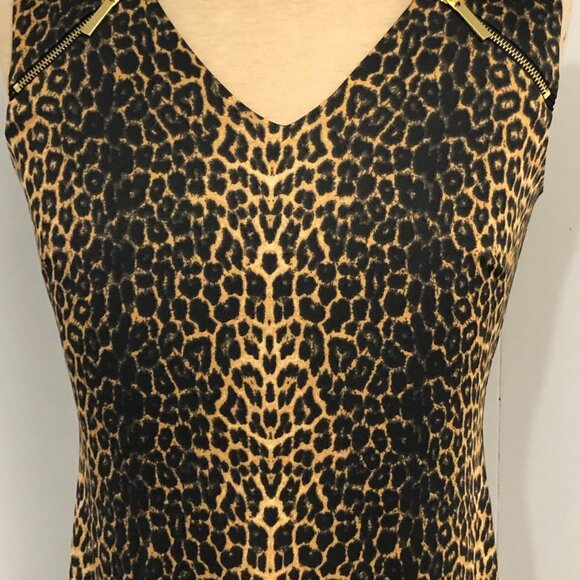 Womens Leopard Print Dress. NEW with tag. Size XS, Extra Small - Picture 3 of 8